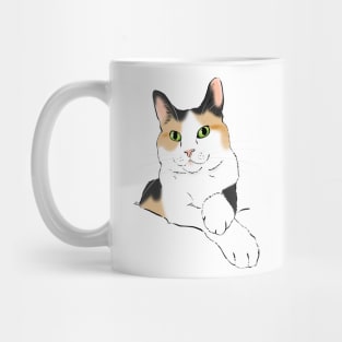 Calico Cat Portrait Mug
